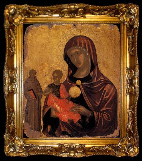 framed  unknow artist The Virgin and St Francis of Assisi, ta009-2
